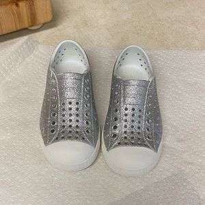 Native Shoes Silver Glitter